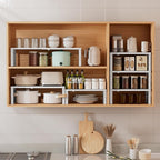 Metal Stackable Expandable Storage Shelf - Multi-Functional Home Storage Shelf, Suitable for Kitchen, Cabinet，Bathroom, Office, Garage, etc.（2PACKS/White/Large