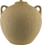 Livabliss x Galey Alix Araya Vintage Clay Jar Table Lamp, 22" H x 22" W x 22" D, Tan