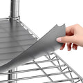 Sterling Shelf Liners Wire Rack Covers: Plastic Shelf Liner Cover for Wire Shelving: Cover Mats for Shelves in Pantry, Closet, and More: 18x48 Inch: Graphite, Set of 4