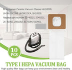 10 Pack Type I HEPA Vacuum Bags Replacement Compatible with Hoover Type I HEPA bag AH10005 UH30010COM UH30010CA, SH10000
