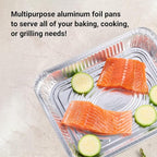 Aluminum Pans Half Size, 9X13, Extra Heavy Duty Disposable Foil Pans For Baking (20 Pack) Roasting & Chafing, Deep Tin Foil Bakeware, Steam Table Tray, Cookware, Food Prepping, Cake & Oven Pan