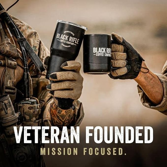Black Rifle Coffee Company CAF, 32 Count, Medium Roast K Cups - Single Serve K Cups Coffee Pods - Kcup Pods Compatible with Keurig 1.0 & 2.0 - Made from Arabica Beans