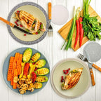 Trivets for Hot Dishes, Pots and Pans, Hot Pads with Storage Basket, Pot Holders for Kitchen, Heat Resistant Mat Protect Counter Home Essentials, Farmhouse Decor (Deep Gray 4 PCS)