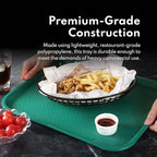 New Star Foodservice Fast Food Tray, Set of 12 (Orange, 14 by 18-Inch)