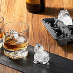 Nax Caki 3D Cat Ice Cube Mold Fun Shapes, Cat Lover Gifts for Women & Mom, Cute Large Craft Ice Mold, Big Ice Cube Trays for Whiskey Cocktails Bourbon