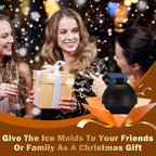 6 Pack 3D Golf Ball Ice Cube Mold 2.5 Inch Large Silicone Round Ice Cube Molds Novelty Golf Ball Gifts Stuff for Cocktails, Bourbon,Brandy, Whiskey Gifts for Men and Women(6, Golf Ball)