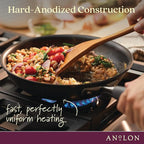Anolon Advanced Home Hard Anodized Nonstick Frying Pan, 8.5 Inch – Small Non Stick Egg Pan, Durable Nonstick Skillet - Moonstone