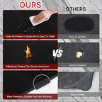Upgrade 48 x 30 Inch Under Grill Mats for Outdoor Grill, 5-Layer Fireproof/Waterproof/Oil-Proof Grill Pad, Indoor Fireplace/Fire Pit Mat, Deck/Patio/Lawn Protector Mat for Flat Top,Smokers, Gas Grills