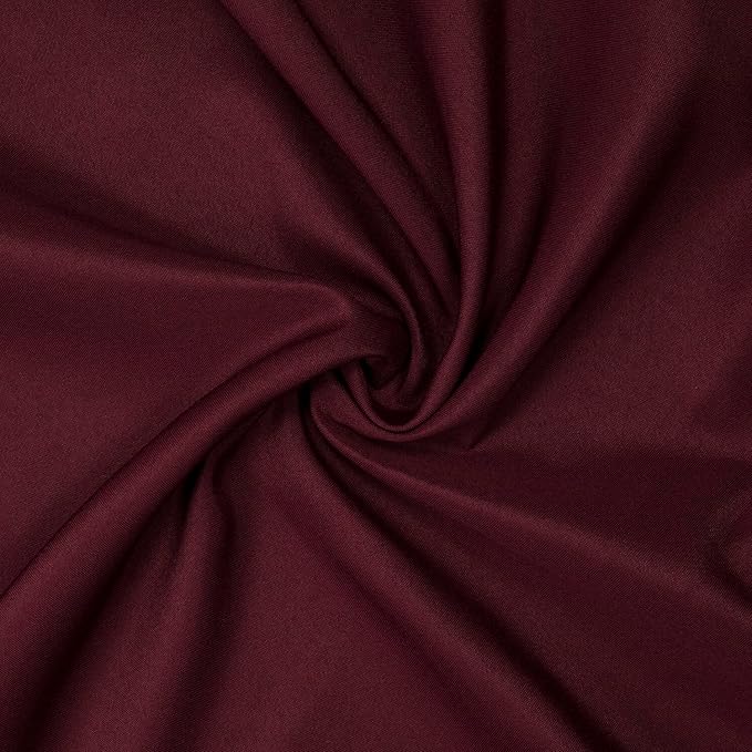 Gee Di Moda Rectangle Tablecloth - 60 x 126 Inch Burgundy Table Cloth for 8 Foot Rectangle Table - Heavy Duty Washable Fabric - for 8 Ft Buffet Table, Holiday Party, Dinner, Wedding & Baby Shower