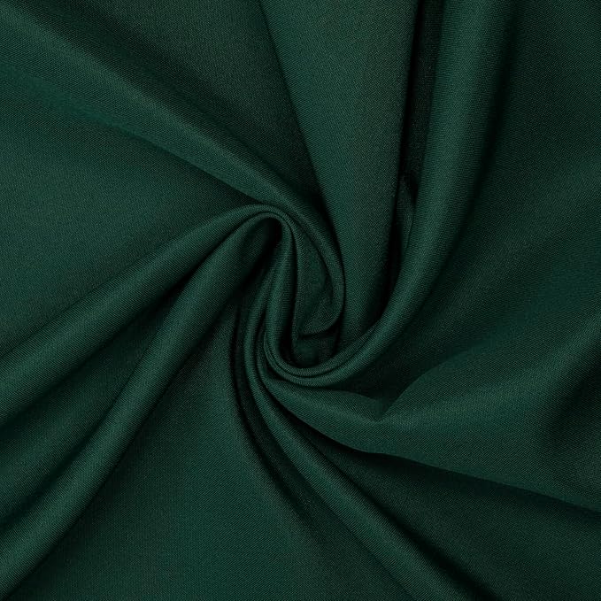 Gee Di Moda Rectangle Tablecloth - 90 x 132 Inch Hunter Green Table Cloth for 6 Foot Table with Floor-Length Drop - Heavy Duty Washable Fabric - 6 Ft Buffet Table, Holiday Party, Wedding & Baby Shower