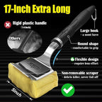 GRILLART Grill Brush for Outdoor Grill Bristle Free - Reinforced Grill Cleaner Scraper BBQ Brush - Replaceable Head Barbecue Grill Cleaning Brush - Safe BBQ Accessories Grill Tools - Gifts for Men/Dad