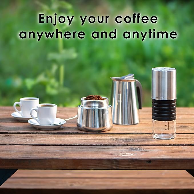 Mixpresso 6 Cup Greca Stovetop Espresso Pot 300ml/10oz, Moka Pot with Coffee Percolator Design, Stainless Steel Stove Top Coffee Maker for Camping or Home Use,Italian Stovetop Espresso Maker
