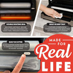 Gourmia Vacuum Sealer – Food Preservation System with Marinate Mode, Pulse Control, LED Display, Built-In Cutter, Gentle & Normal Vacuum Options, Stainless Steel