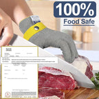 Dowellife Level 9 Cut Resistant Glove, Grey, Small (Pack of 2)