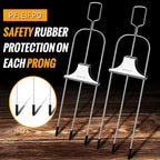 Grilling Savant 3 Way Skewers,14 Inch Metal Skewers for Grilling,Easy to Use Push Bar Slider, BBQ Accessory, Perfect for Meat,Veggies,Fruits,Marshmallow Roasting Sticks Grill Kabob Skewer.