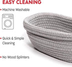 KneadAce Cotton Rope Banneton Bread Proofing Basket Set, Oval & Round Bread Baskets with Liners & Covers for Artisan Bread Baking, Sourdough Bread Baking Supplies