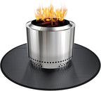 38" Fireproof Fire Pit Mat for Solo Stove Bonfire, Round Grill Mats for Outdoor Grill Deck Protector, Waterproof Pad for Solo Stove Accessories, BBQ Mat for Patio