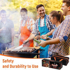 Griddle Accessries Kit, 12Pcs Stainless Steel Metal Spatula Set, Grill BBQ Spatula Utensils Set with Storage Bag, Professional Grill Spatula Set for Men Women Outdoor BBQ & Camping