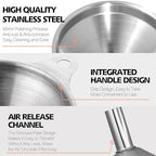 Anaeat Stainless Steel Mini Kitchen Funnel Set, 3 Pack Durable Metal Filling Funnels for Transferring Liquid, Dry ingredients, Cosmetic Lotion, Fluid, Spices, Powder - Food-Grade & High Heat Resistant