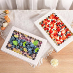 24pcs Cookie Boxes,14x10x2.5 Inch Large Bakery Boxes with Window for Pies Chocolate Strawberries Muffins Donuts Pastry Dessert Christmas(White) (White, 14 * 10 * 2.5inch/24pcs)