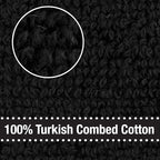 All-Clad Solid Kitchen Towels: Highly Absorbent, Super Soft Long Lasting - 100% Cotton, 17"x30" Tea Towels for Cleaning & Drying Dishes, Pans, Glassware, or Countertops, (2-Pack), Black