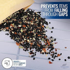 Shelf Liners for Wire Shelf System: Set of 5 in Clear: 12 x 22 inch: Plastic Wire Shelving Shelf Mats