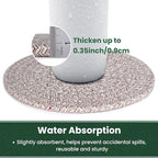 8 Inch Trivets for Hot Dishes, Hot Pots and Pans, Thick Heat Resistant Large Coaster for Kitchen, Hot Pads, Kitchen Essentials, Kitchen Decor for Table & Countertop with Storage Basket, 5 Pcs