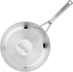KitchenAid 71008 3-Ply Base Brushed Stainless Steel Nonstick Frying Pan/Fry Pan/Skillet, 9.5 Inch