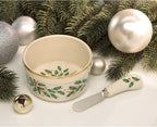Lenox 804420 Hosting The Holidays Dip Bowl & Spreader, Christmas