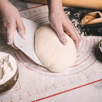 French Bread Kit - Baguette Pan for Baking, Silicone Baking Mat, Dough Cutter and Scraper, Bread Lame Cutter, & Bakers Couche Proofing Cloth - Nonstick Bread Pans for Homemade Bread Gift Set