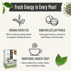 Numi Organic Tea Gunpowder Green, 18 Count Box of Tea Bags (Pack of 3) (Packaging May Vary)