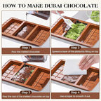 1 Pc Chocolate Bar Mold Deep Large Chocolate Molds Silicone Break Apart Thick Silicone Molds for Candy Bar (10 Snap）