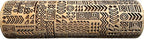 TRIBAL Embossing Rolling Pin. Laser Engraved Dough Roller for Embossed Cookies or Pottery by Algis Crafts