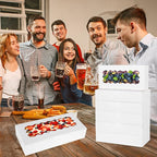 36 pcs Cookie Boxes,12x5.5x2.5 Inch Bakery Boxes with Window for Pies Chocolate Strawberries Muffins Donuts Pastry Dessert Christmas(White)