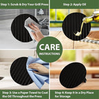 EWFEN Smash Burger Kit, Cast Iron Press, Spatula, Seasoning Shaker and Patty Papers, Flat Top Griddle Grill Cooking, Outdoor Barbecues