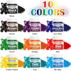 Food Coloring Powder - ERCorArt 10 Vivid Colors Powder Food Dye, Highly Concentrated Flavorless Food Coloring for Baking, Frosting, Cake Decorating, Icing, Cookies, Slime - 5g/Bottle