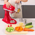 Stainless Steel Slicer Shredder Attachment for Kitchenaid Mixers, Cheese Grater & Vegetable Salad Maker Accessories, Dishwasher Safe