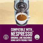 La Natura Lifestyle Beauty Coffee Pods - Lungo Roast European-Style with Biotin, Zinc & Selenium for Hair, Skin & Nails Health - Compostable Nespresso Original Line Compatible Capsules - Pack of 60
