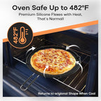 Frying Pan Splatter Screen | USA Brand | 11-Inch Black, Fit Pans (6" to 11") Silicone Grease Splatter Guard for Frying Pan and Stove by Beckon Ware