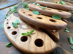 Herb Stripper, Cherry Hardwood Leaf Remover Tool, Kentucky Handcrafted for Cooking, Kale, Rosemary, Thyme, Gardening
