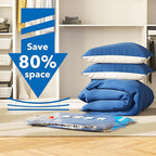 Vacuum Storage Bags 20 Combo (4 Jumbo/4Large/4 Medium/4 Small/4 Roll), Plastic Packaging Bags,Space Saver Sealer Bags for Clothes, Pillows, Comforters, Blankets, Bedding
