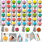 722pcs Cake Decorating Kit - Baking Supplies with Springform Pans, Cake Rotating Turntable, Icing Piping Bags and frosting Tips Set - Cake Decorating Tools for Beginners