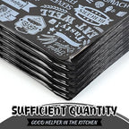 Outus 1000 Pcs 12 x 12 Inch Deli Wax Paper Sheets Grease Resistant Tray Basket Liners Newsprint Paper Water and Grease Proof Sandwich Wrapping Square Hot Dog Wrappers for Food Baking (Black)