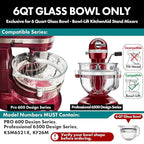 Heavy Duty Whisk Attachment for KitchenAid Bowl-Lift Stand Mixers- Extra Thick Stainless Steel Wire Whip for Fast Whipping, Perfect for Large Batches, Dishwasher Safe