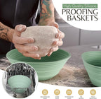 Wildsky Co Sourdough Bread Baking Supplies, Sourdough Starter Kit, Bread Proofing Basket, Bread Making Tools, Sour Dough Kit, Sourdough Proofing Basket, Sourdough Kit Gifts for Bakers Women Wife Mom