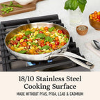 Premier Stainless Steel 10" Fry Pan