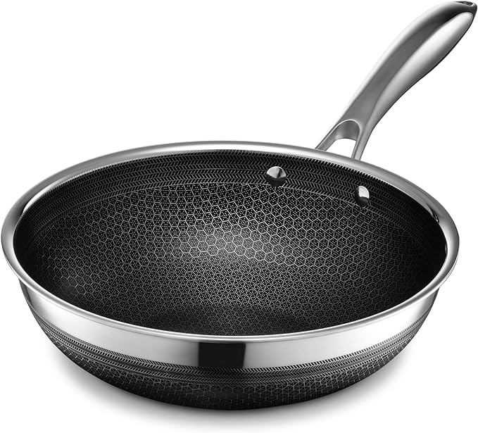 HexClad Hybrid Nonstick 22-Piece Cookware Set, 6Pc Pan Set, 6-Piece Pot Set with 2 Trivets, 10" Wok, 6-Piece Essential Knife Set, and Magnetic Knife Block