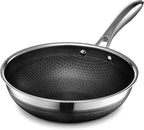 HexClad Hybrid Nonstick 22-Piece Cookware Set, 6Pc Pan Set, 6-Piece Pot Set with 2 Trivets, 10" Wok, 6-Piece Essential Knife Set, and Magnetic Knife Block