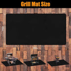 90x48 Inches Extra Large Grill Mat for Outdoor Grill - Fireproof Deck and Patio Protector, Waterproof and Oil-Proof Barbecue Grill Mat