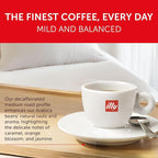 Illy Ground Espresso Coffee, Decaffeinated - Medium Roast - Mild & Balanced - 100% Arabica - Pressurized Packaging Sealed for Freshness - 8.8oz (Pack of 6)